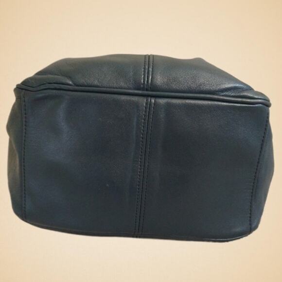 SAS Navy Blue Leather Hobo Crossbody Bag • Adjustable Strap - Picture 2 of 12